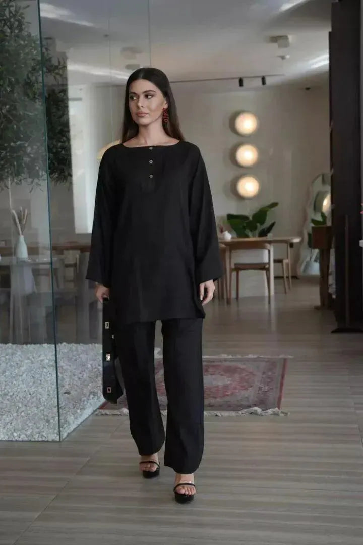 2 Pcs Women's Stitched Suit