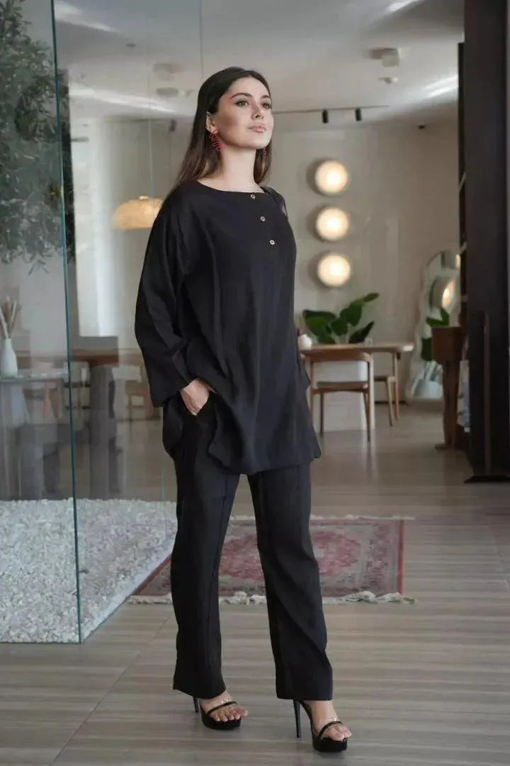 2 Pcs Women's Stitched Suit