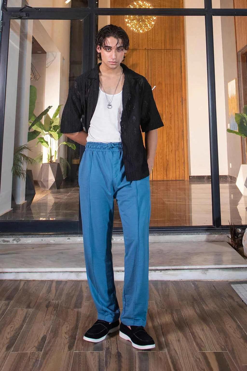 Midnight Elegance Textured Shirt