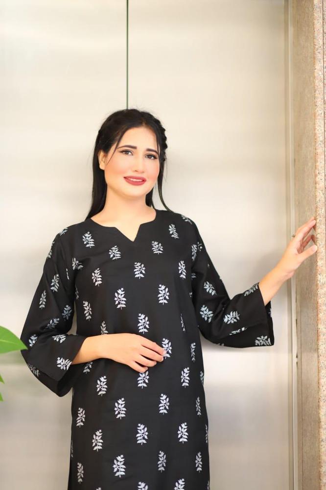 Block Printed Shirt And Trouser