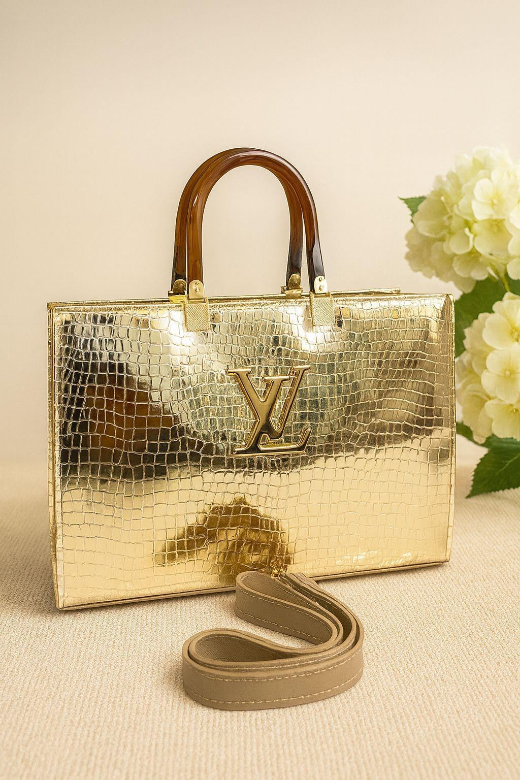Women’s LV Inspired Handbag Premium Rexine Texture
