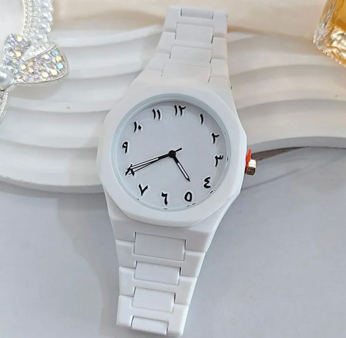 White Arabic Aura Watch