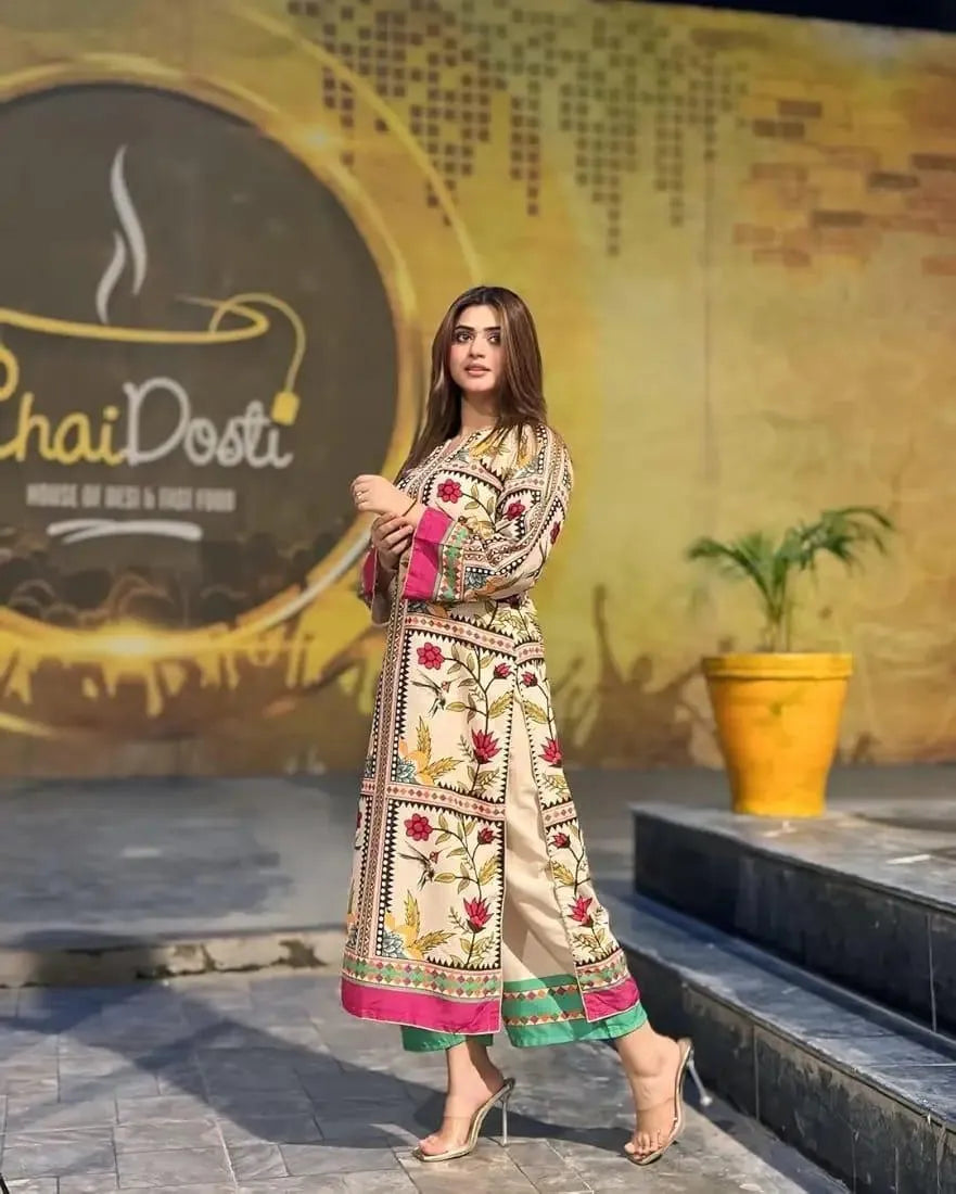 Swiss Bloom Printed Lawn Set